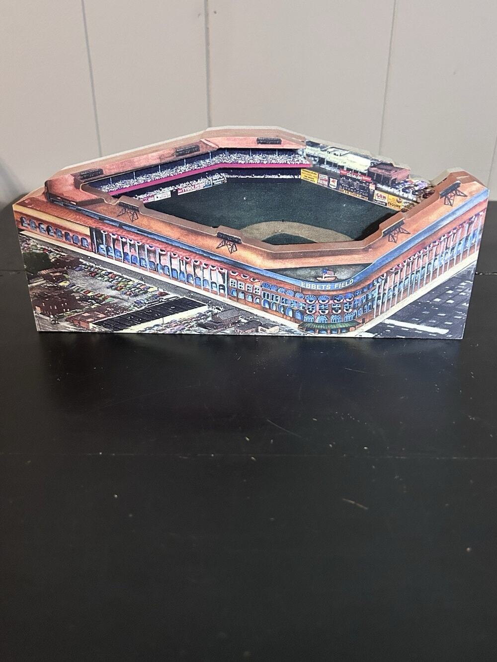 2001 Home Fields Ebbets Field 3D Replica Brooklyn Dodgers Stadium Model Vintage